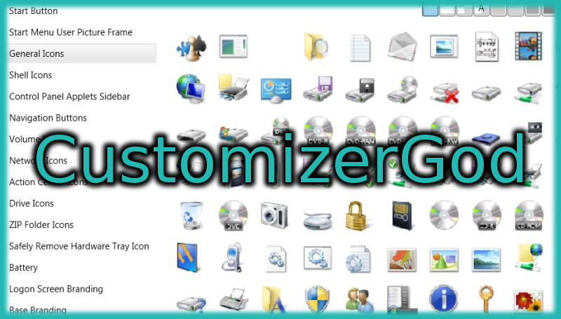 Windowsのアイコンやボタンを好きなデザインに変更できる「CustomizerGod」
