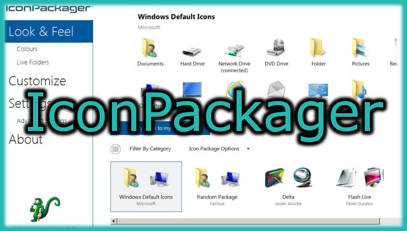 IconPackagerを使用してWindowsのアイコンを一括変更する